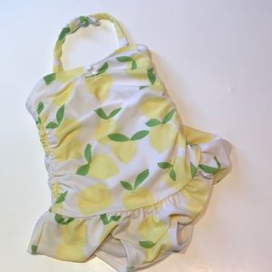 Janie and Jack Lemon One Piece Swimsuit Sz 12-18m